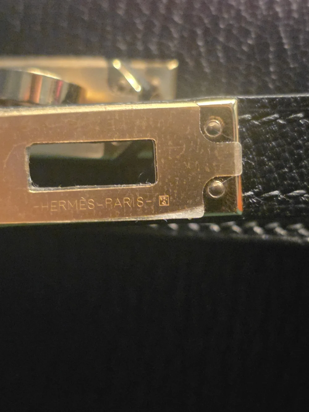 Hermes Kelly 20 Black Mini Top-Handle Bag with Gold Hardware - Picture 6 of 8
